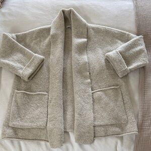 Madewell Textured Knit Cardigan in Cream